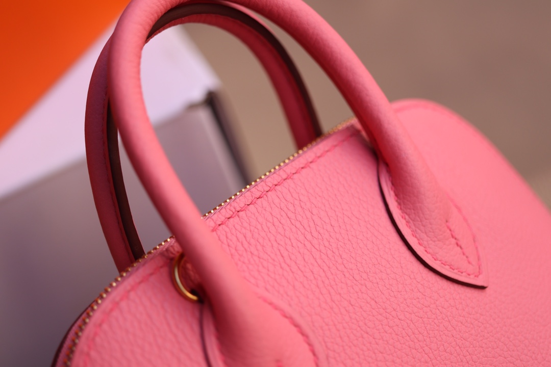 에르메스 미니 볼리드백 로즈핑크 금장 에버컬러